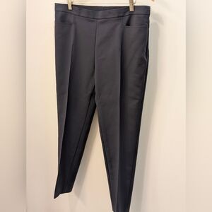 AKRIS PUNTO Women's 'Franca' Techno Cotton Blend Deep Navy Pants Size 10
